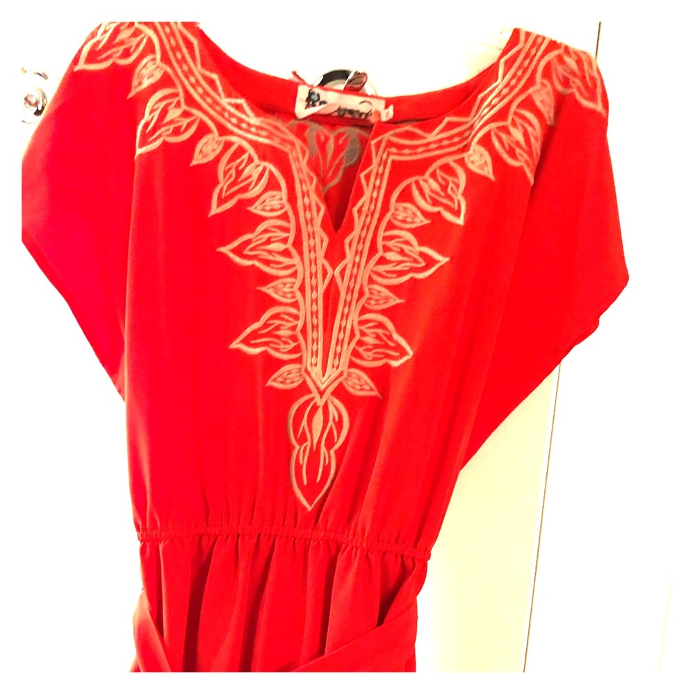 Small Orange C. Luce Summer Dress